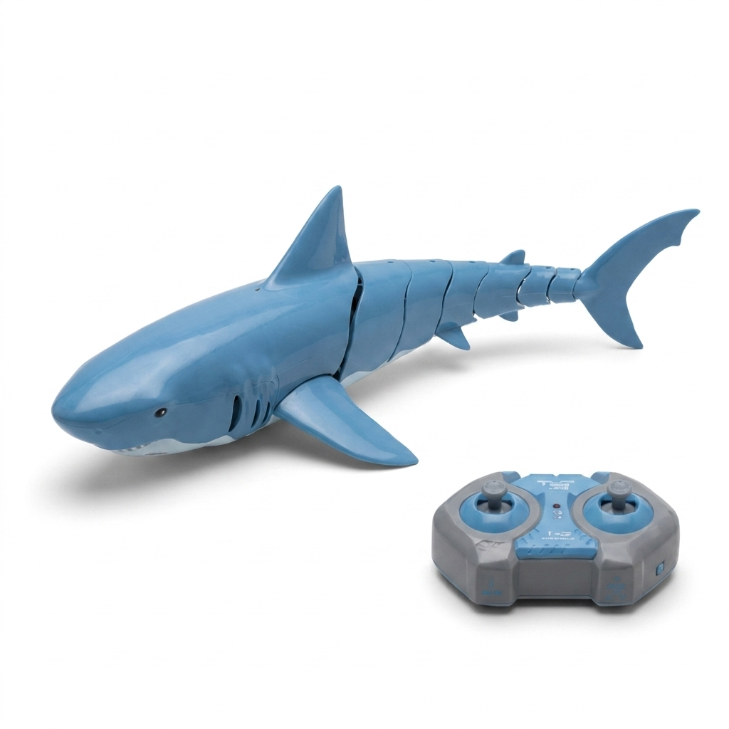 FinDrive – Bestuurbare RC Haai voor in Bad en Zwembad studio productfoto - Milo & Moon
