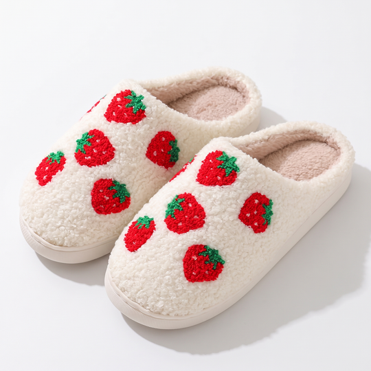 BerryStep – Warme Aardbei Pantoffels