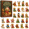 <font dir="auto" style="vertical-align: inherit;"><font dir="auto" style="vertical-align: inherit;">Calendrier de l'Avent de Noël transfrontalier 2026 Calendrier de l'Avent Chien Golden Retriever Américain Boîte Mystère</font></font>