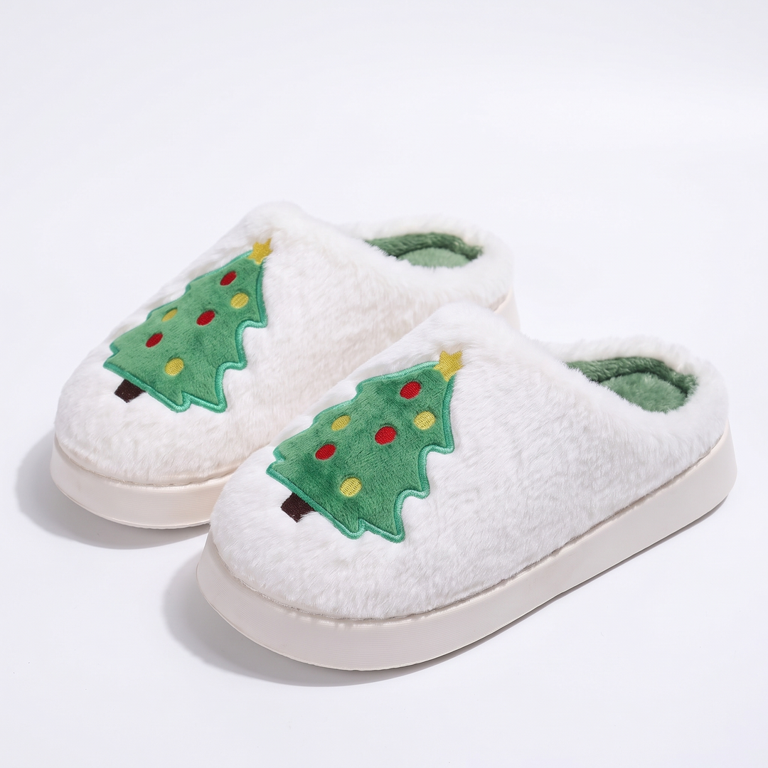 TreeStep – Warme Kerstboom Pantoffels