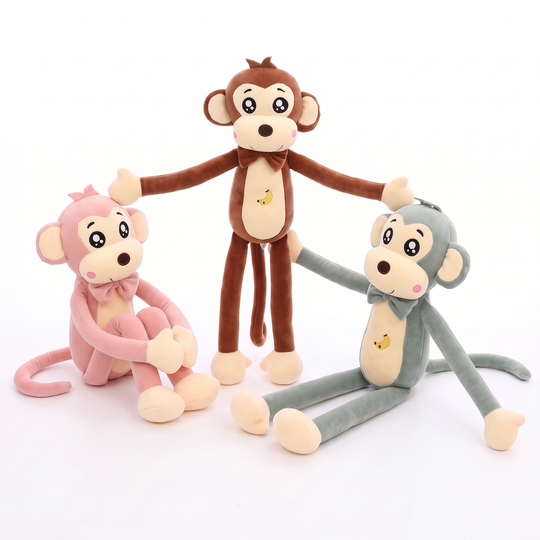 <font dir="auto" style="vertical-align: inherit;"><font dir="auto" style="vertical-align: inherit;">Nouveau jouet en peluche bébé singe, poupée singe à bras longs, jolie figurine de petit singe, cadeau d'anniversaire.</font></font>