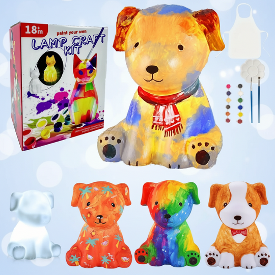VerfPret DIY lamp hond - Milo & Moon