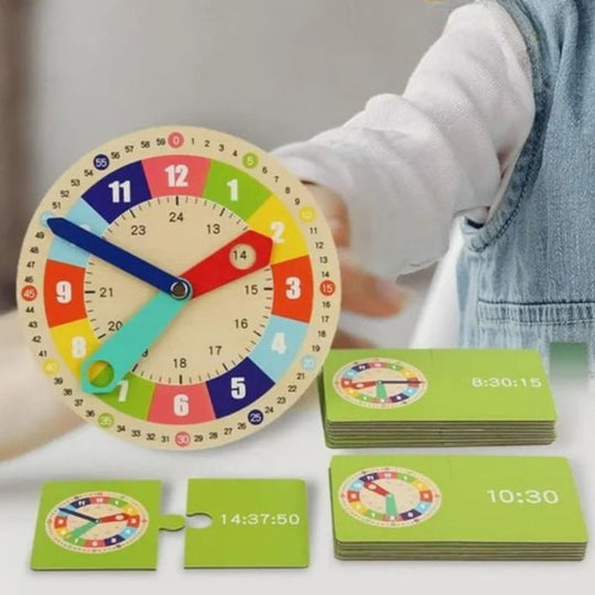 LearnClock™ – Montessori Horloge voor Kinderen – Educatief & Kleurrijk Speelgoed