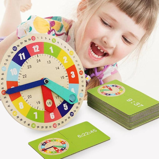 LearnClock™ – Montessori Horloge voor Kinderen – Educatief & Kleurrijk Speelgoed