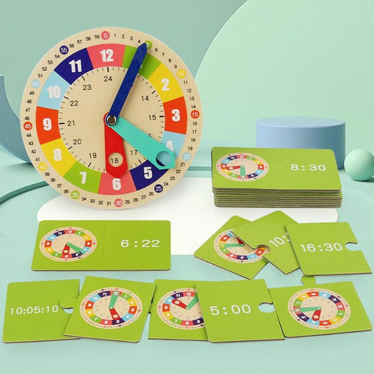 LearnClock™ – Montessori Horloge voor Kinderen – Educatief & Kleurrijk Speelgoed