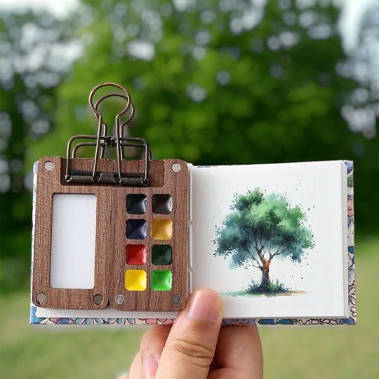 TinyPainter™ – Mini Mobiele Aquarelset – Creatief Schilderen Onderweg