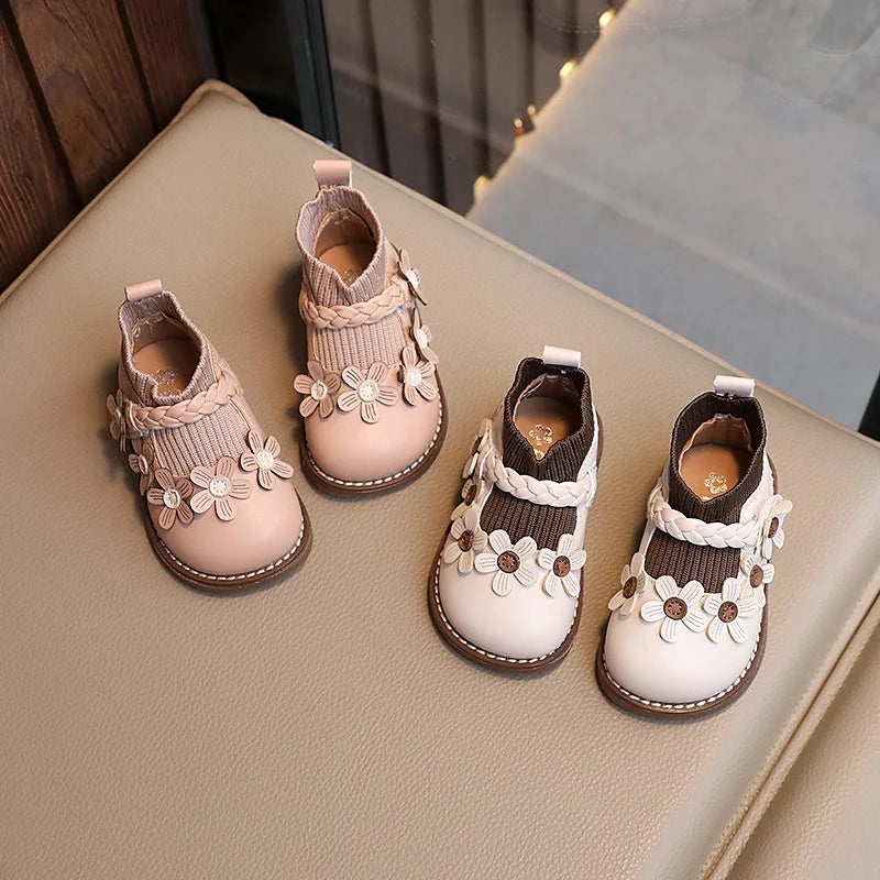 BloomSteps™ – Comfortabele Meisjes Schoentjes met Bloemenprint