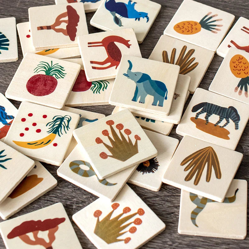 JungleMatch – Houten Memory Spel