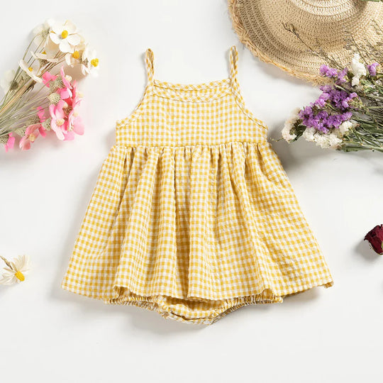 BreezeCheck – Zomerse Ruitjes Romperjurk
