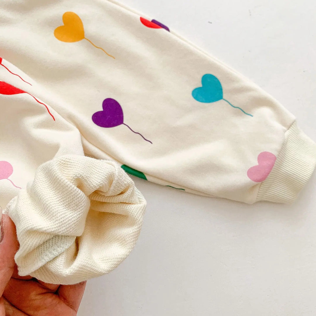 CozyHearts – Baby Trainingspak met Hartjesprint