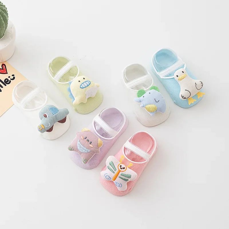 SureSteps™– Ademend Design met Dieren – Baby Antislip Sokken ( 1+ 1 GRATIS )