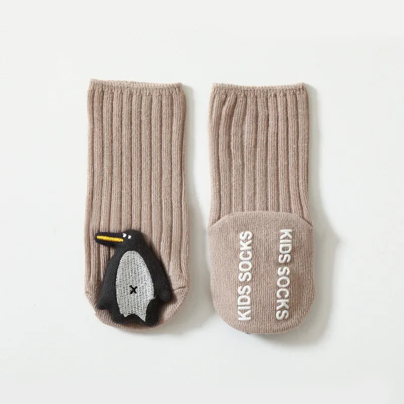 LittleCritters™ – Antislip Babysokken met Dierenfiguren – Comfort & Veiligheid