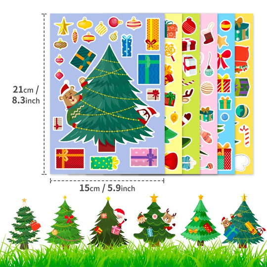 MagicTree™ – Creatieve Kerstboom DIY – Herbruikbare Stickers