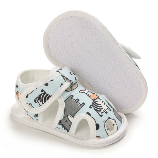 SunnySteps™ – Ademend Zachte Baby Sandalen Dierenprint