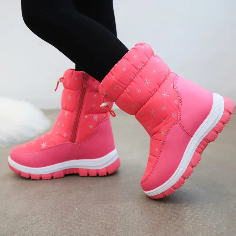 PolarStep™ – Waterdichte Warme Winterlaarzen – Meisjes Snowboots Met Grip
