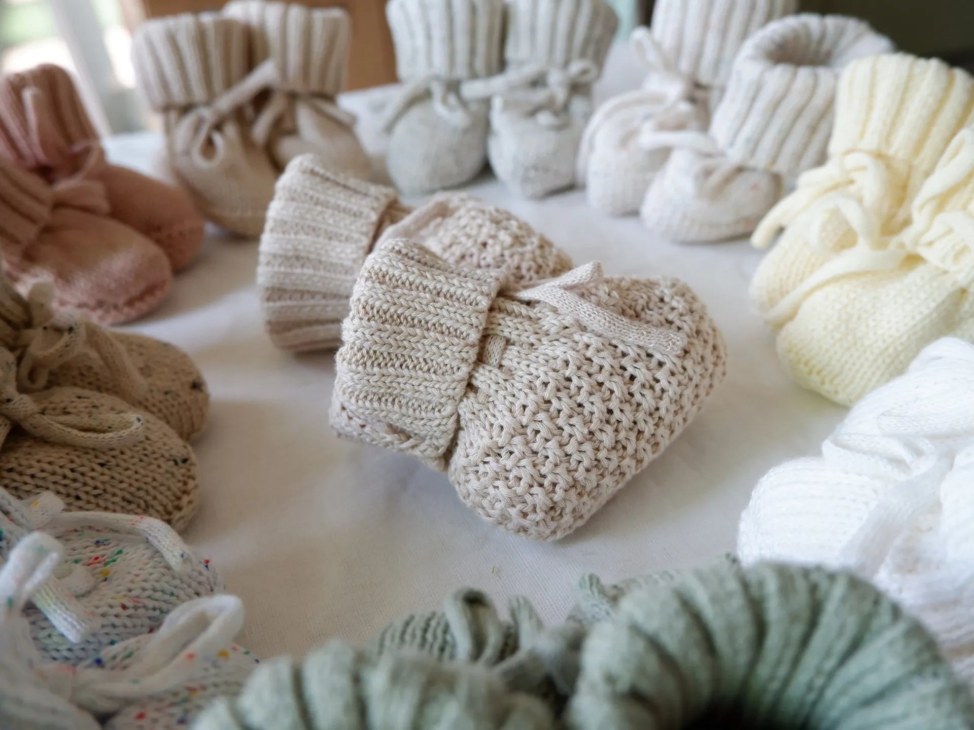 CozyBuds™ – Gebreide Babyslofjes Veilig & Warme Voetjes