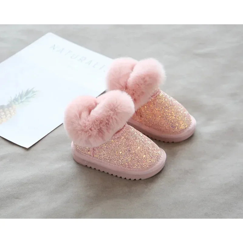 GlitteryGlow™ – Kinderlaarsjes met Voering Schoenen Kinderen