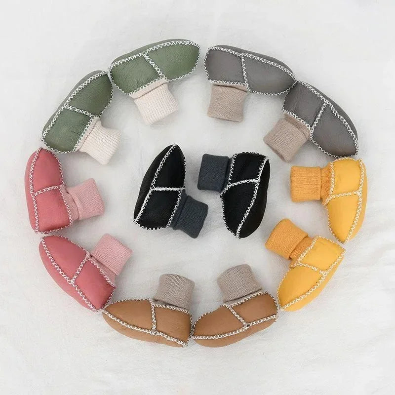 CozyFeet™ – Warme & Antislip Baby Sloffen voor Winterdagen