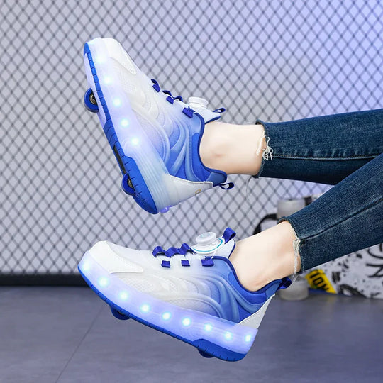 GlowRoll LED rolsneakers detail - Milo & Moon