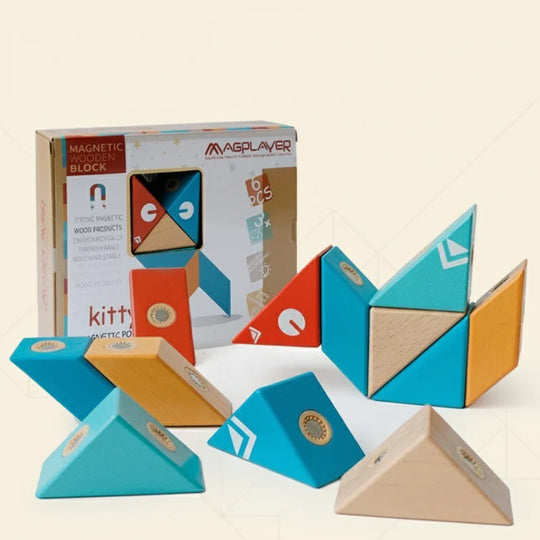 MagniBlocks – Houten Magnetische Bouwblokken