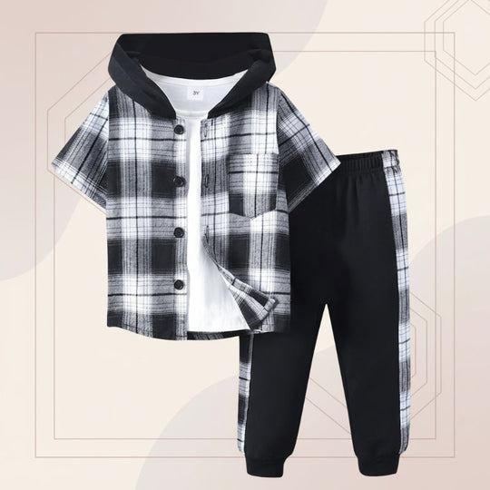 Bengeltje geruite kledingset broek - Milo & Moon