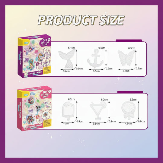 Fonkel afgewerkte DIY sleutelhanger - Milo & Moon
