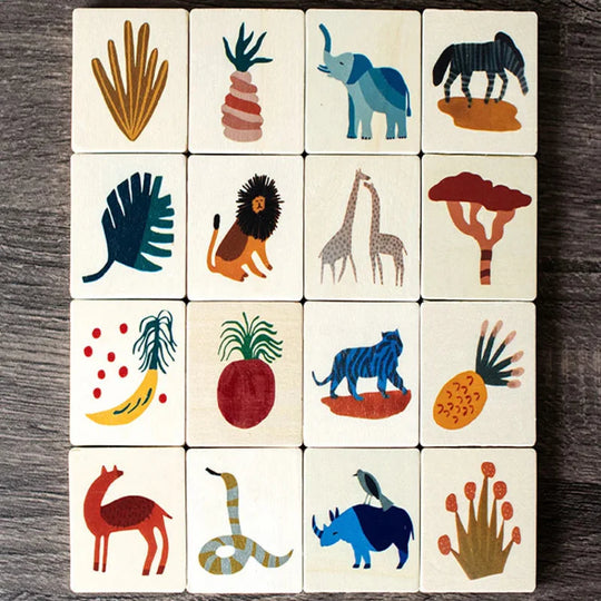 JungleMatch – Houten Memory Spel
