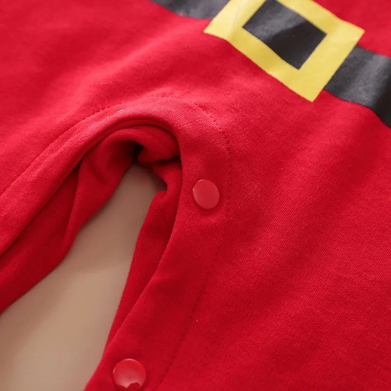 TinyClaus™ – Zacht Katoenen Kerstpak – Eerste Kerstoutfit voor Baby’s