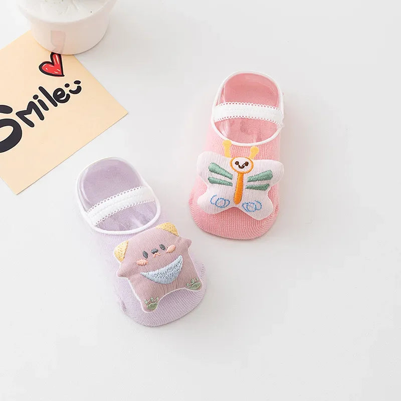 SureSteps™– Ademend Design met Dieren – Baby Antislip Sokken ( 1+ 1 GRATIS )