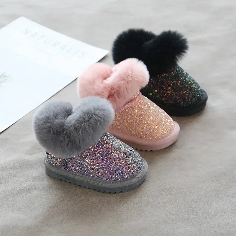 GlitteryGlow™ – Kinderlaarsjes met Voering Schoenen Kinderen