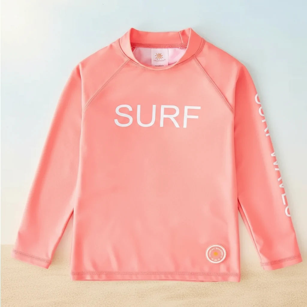 WaveGuard – Kinder Surfshirt met Lange Mouwen en UPF 50+