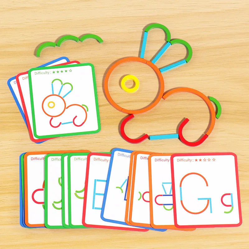 ShapeJoy™ – Creatieve Houten Vormpuzzel – Educatief Speelgoed voor Kinderen