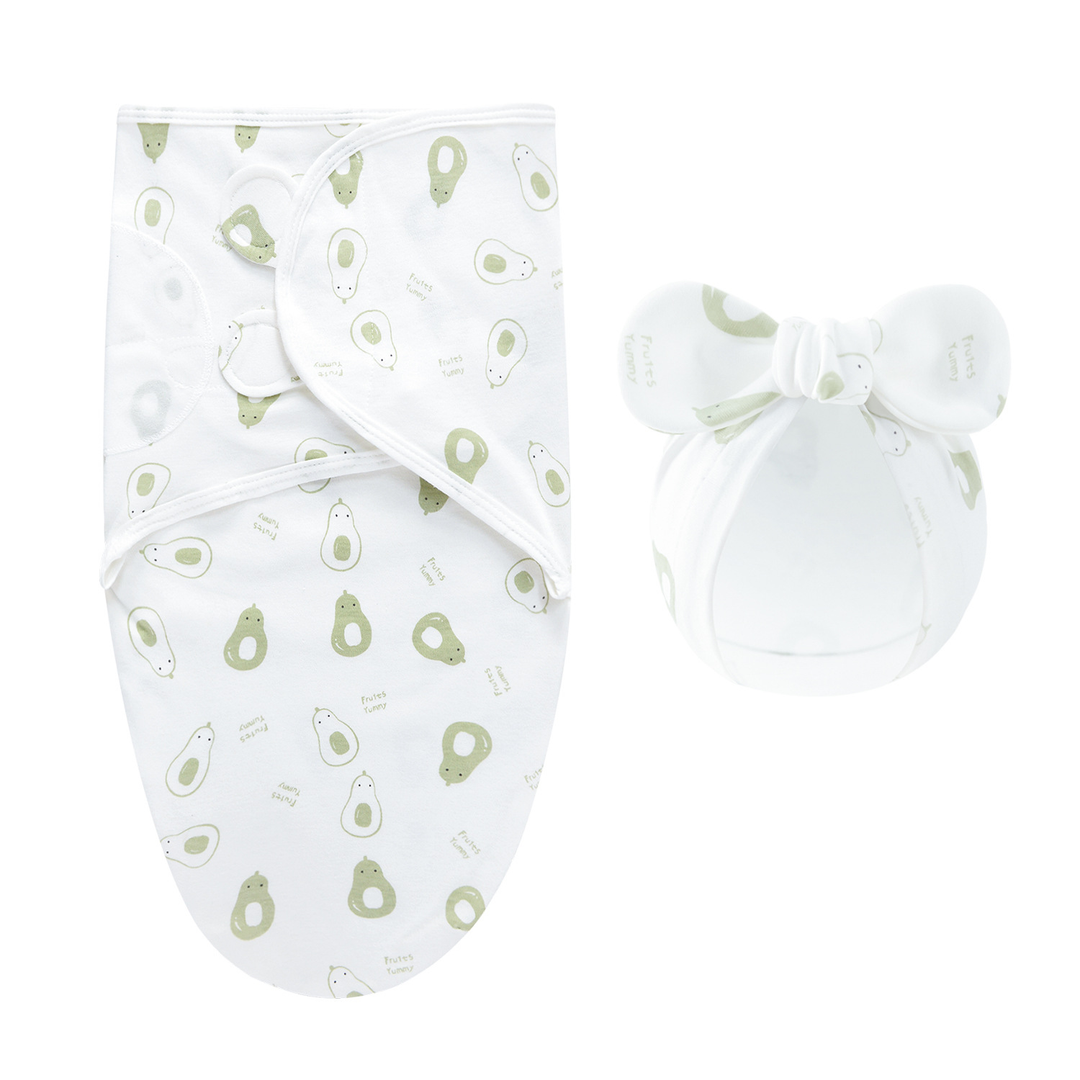 SnuggleWrap – Luxe Inbakerdoek met Mutsje voor Pasgeborenen