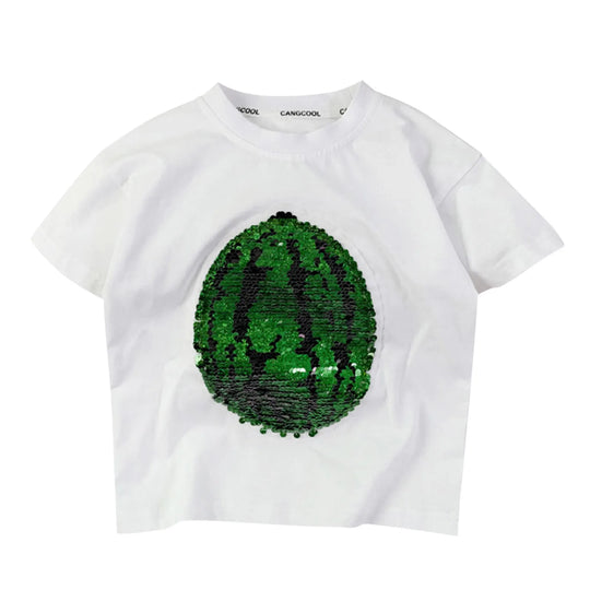 SparkleFruit – T-shirt met Veranderende Pailletten