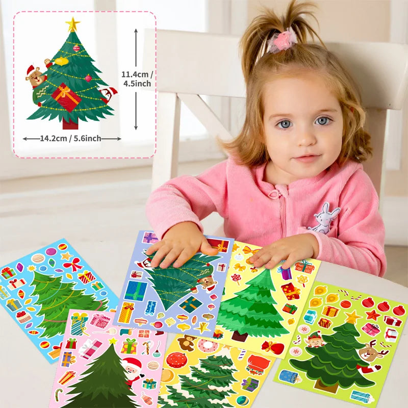 MagicTree™ – Creatieve Kerstboom DIY – Herbruikbare Stickers