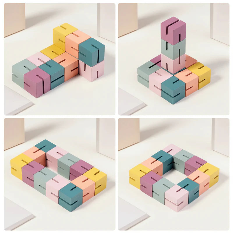 BuildMind – 3D Houten Bouwblokken Puzzel