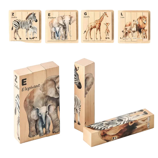 AnimalStack – Houten Dieren Blokken Puzzel