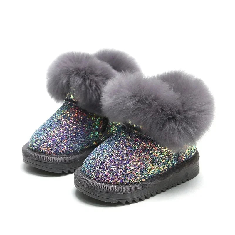 GlitteryGlow™ – Kinderlaarsjes met Voering Schoenen Kinderen