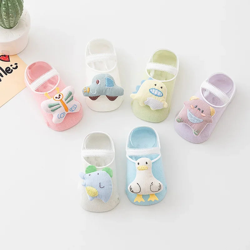 SureSteps™– Ademend Design met Dieren – Baby Antislip Sokken ( 1+ 1 GRATIS )