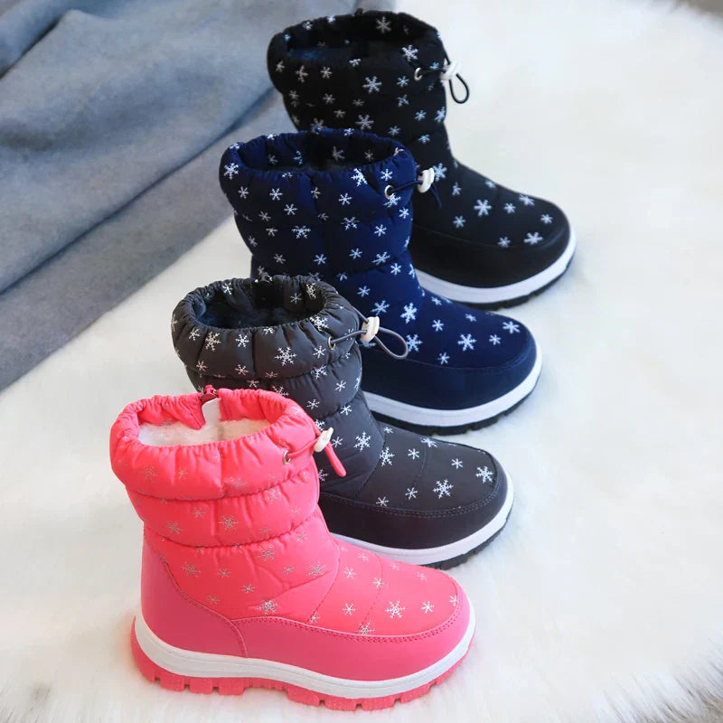 PolarStep™ – Waterdichte Warme Winterlaarzen – Meisjes Snowboots Met Grip