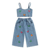 ButterBloom – Denim Set met Vlinderborduursel