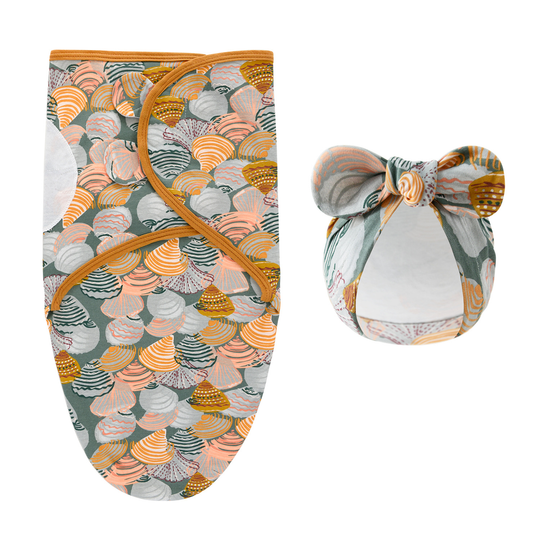 SnuggleWrap – Luxe Inbakerdoek met Mutsje voor Pasgeborenen