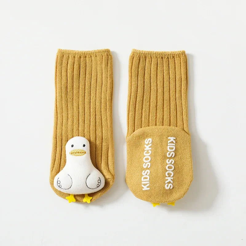 LittleCritters™ – Antislip Babysokken met Dierenfiguren – Comfort & Veiligheid