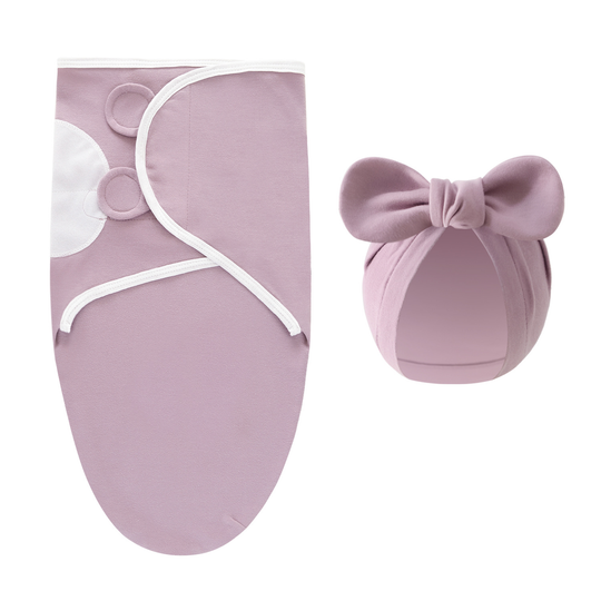 SnuggleWrap – Luxe Inbakerdoek met Mutsje voor Pasgeborenen