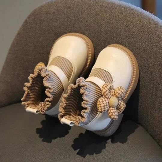 PetalSteps™ – Elegante Laarzen met Bloemdetail – Baby Meisjes Schoenen