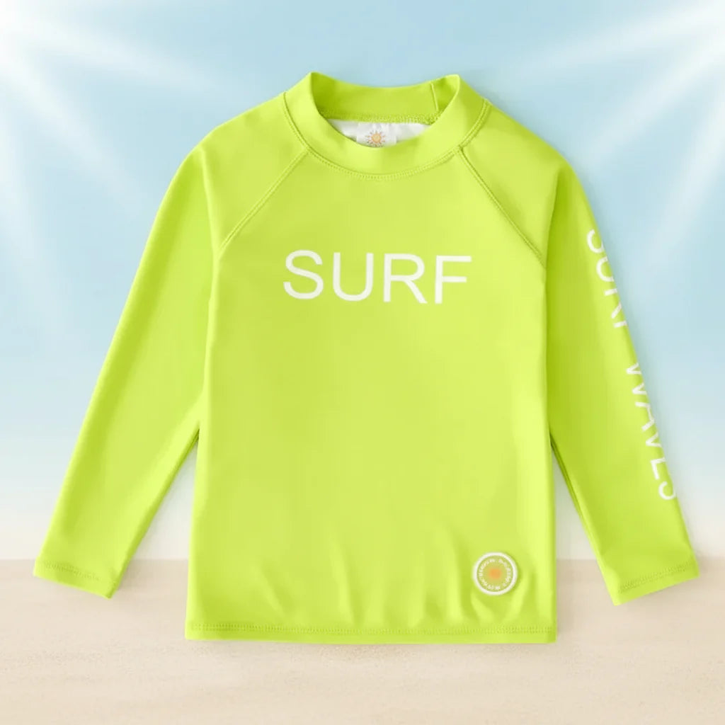 WaveGuard – Kinder Surfshirt met Lange Mouwen en UPF 50+