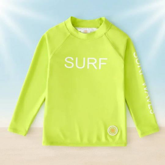 WaveGuard – Kinder Surfshirt met Lange Mouwen en UPF 50+