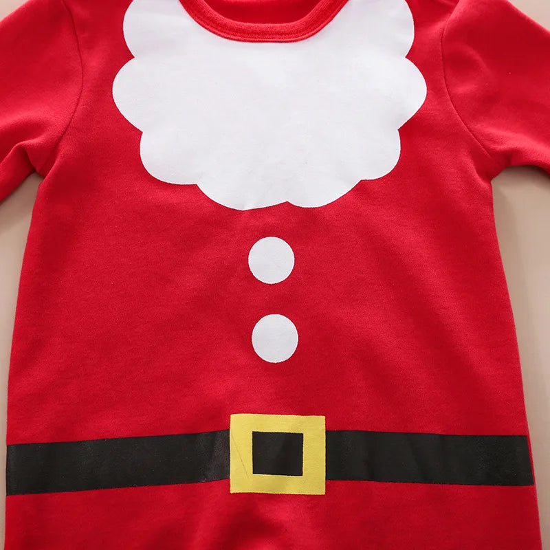 TinyClaus™ – Zacht Katoenen Kerstpak – Eerste Kerstoutfit voor Baby’s