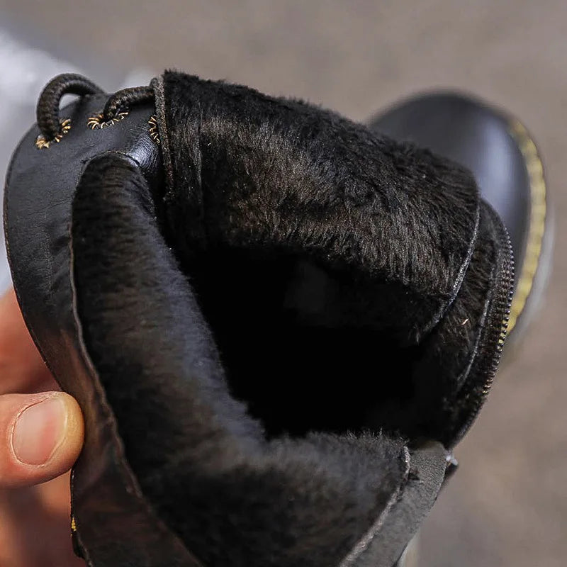 StormStep – Kinder Combat Boots met Veters en Zijrits