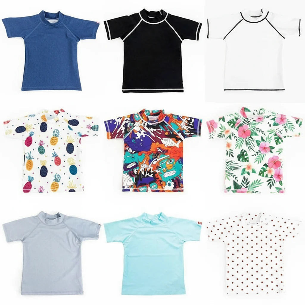 SunVibe – Anti-UV Kinder Zwemshirt met Korte Mouwen